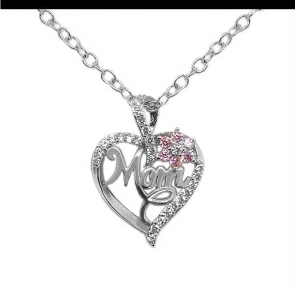 Fashion Jewelry | Jewelry | New Silver Color Heartshaped Mom Pattern ...